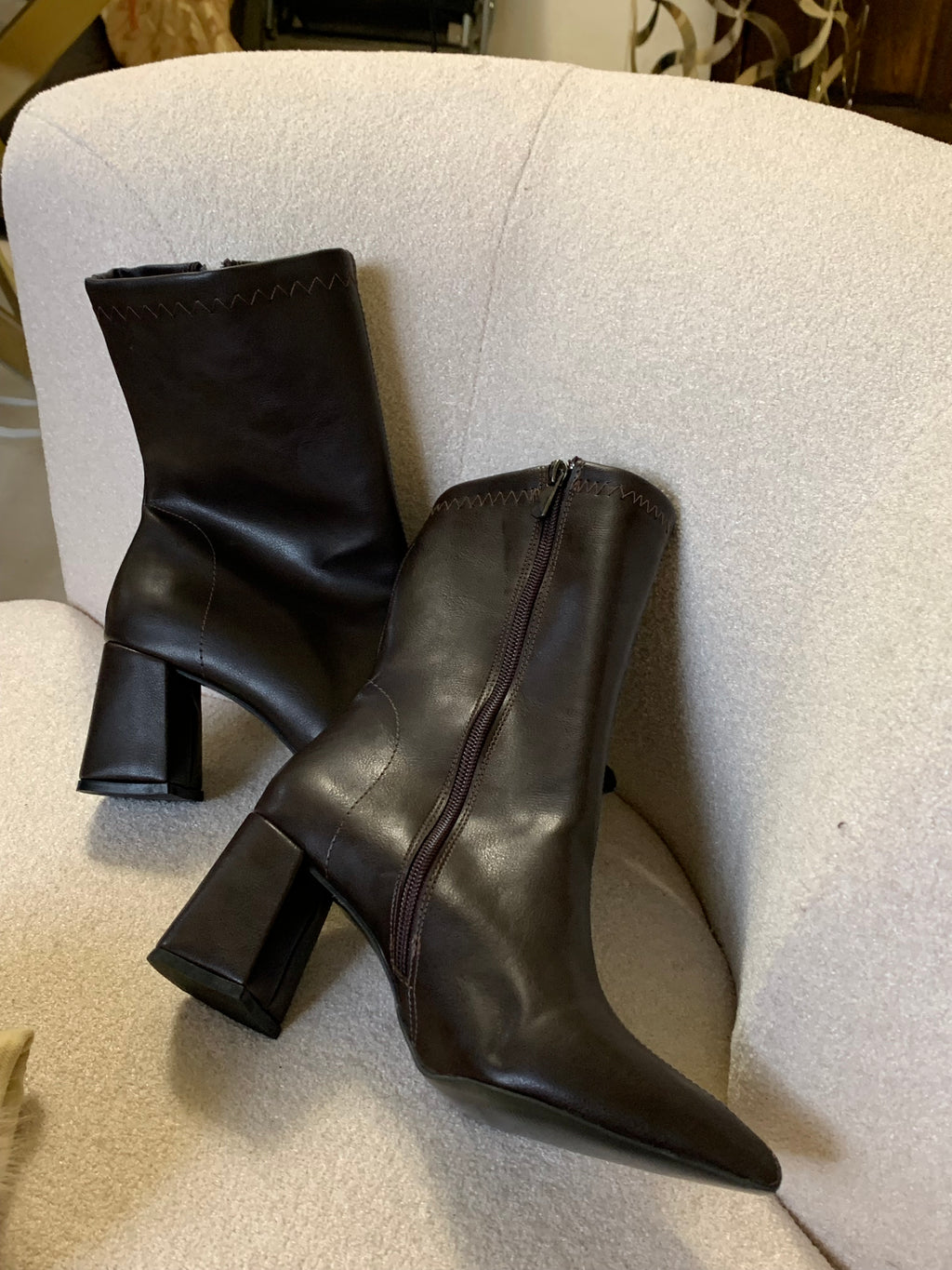 Boot simpa marron fancé