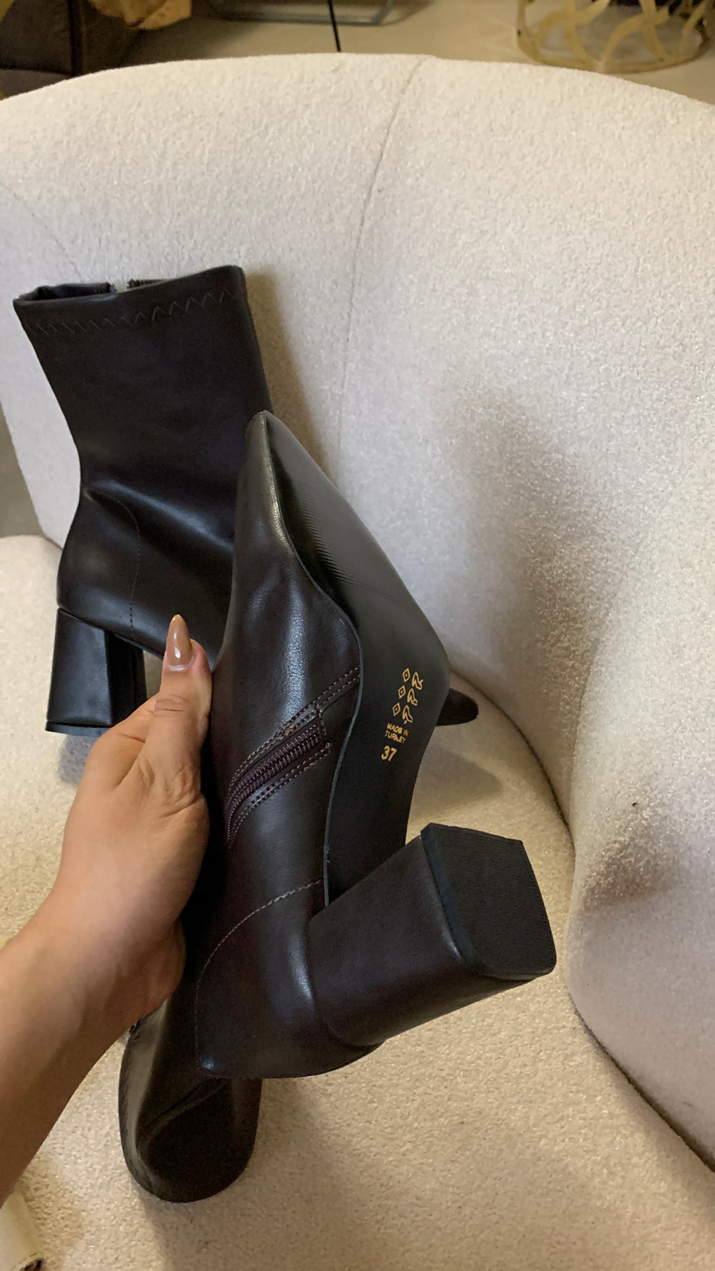 Boot simpa marron fancé