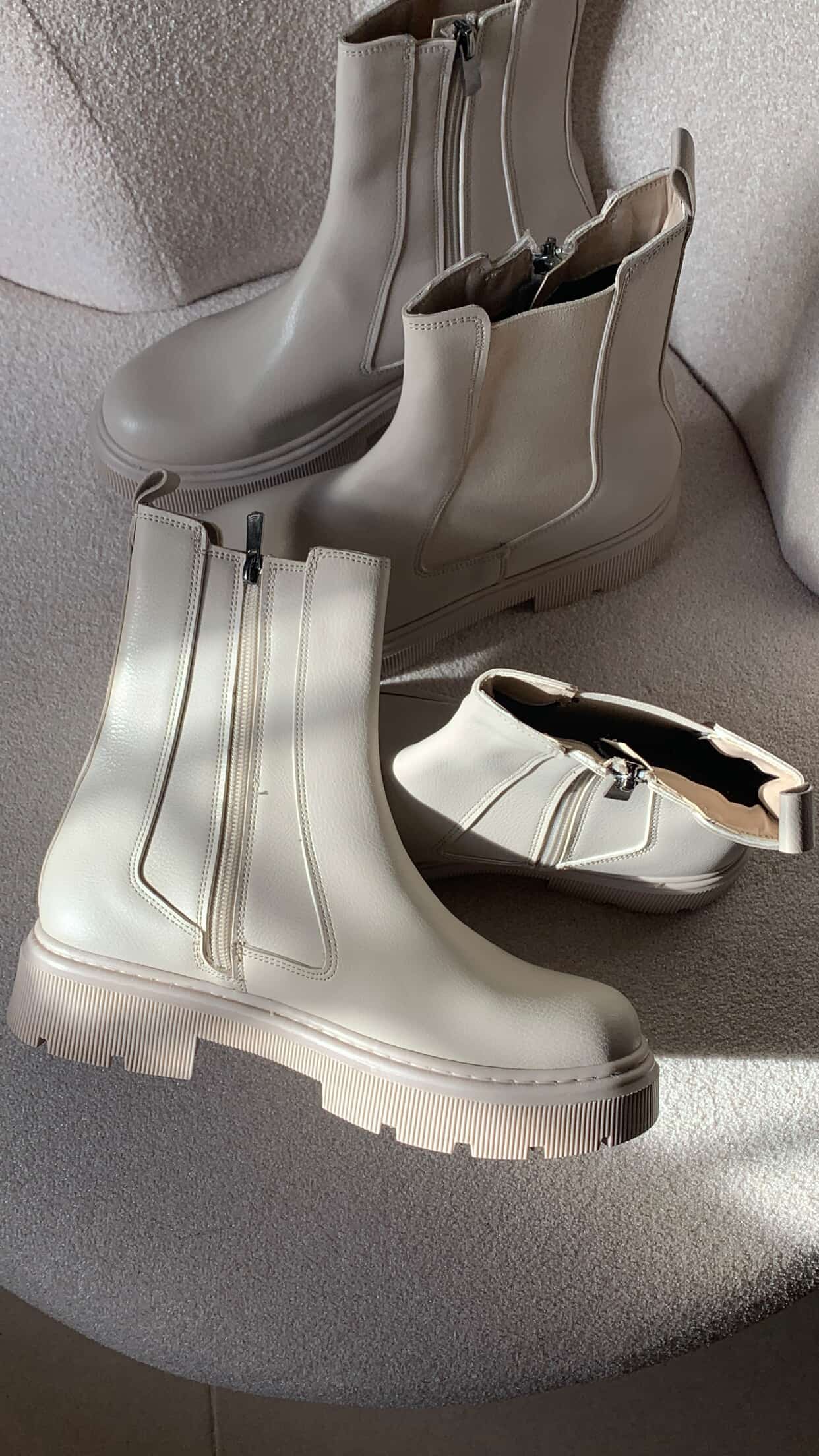 Boot Cavalier – Beige Clair ⭐️ Le plus tendance cet hiver